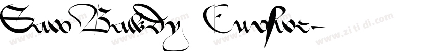Savo Bawdy   Cursive字体转换
